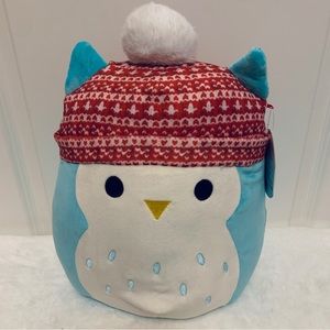 Squishmallow Winston Owl 🦉, Toque Winter Hat, Christmas 🎄☃️,  12” New